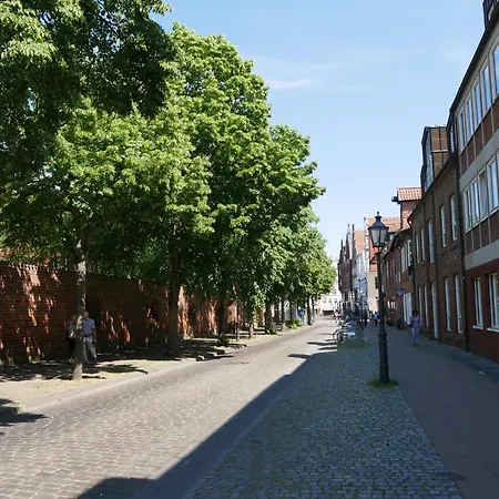 Апартаменты Zentrales Altstadt - In Mit Terrasse & Parkplatz Линебург